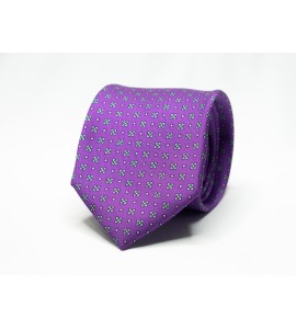 Mens Purple Floral Tie