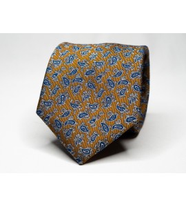 Mustard Yellow Patterned Tie