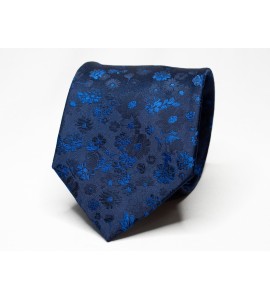 Men's Suit Blue Floral Tie